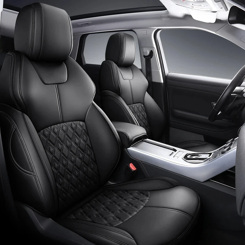 Premium PU Leather Full Car Seat Covers Custom Fit for Porsche Cayenne 2009-2012, Auto Seat Protector SUV Interior Accessories