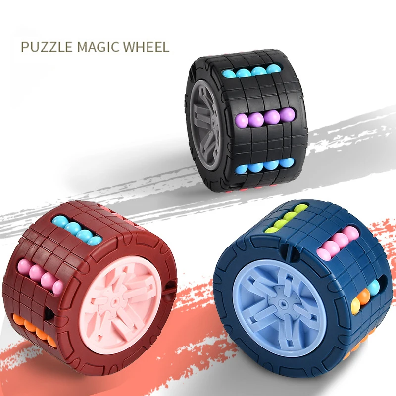 Obracająca się kostka magiczna fasolki Fidgets Fidgets zabawka Kids Adults destress Relief gra logiczna edukacyjne dla dzieci