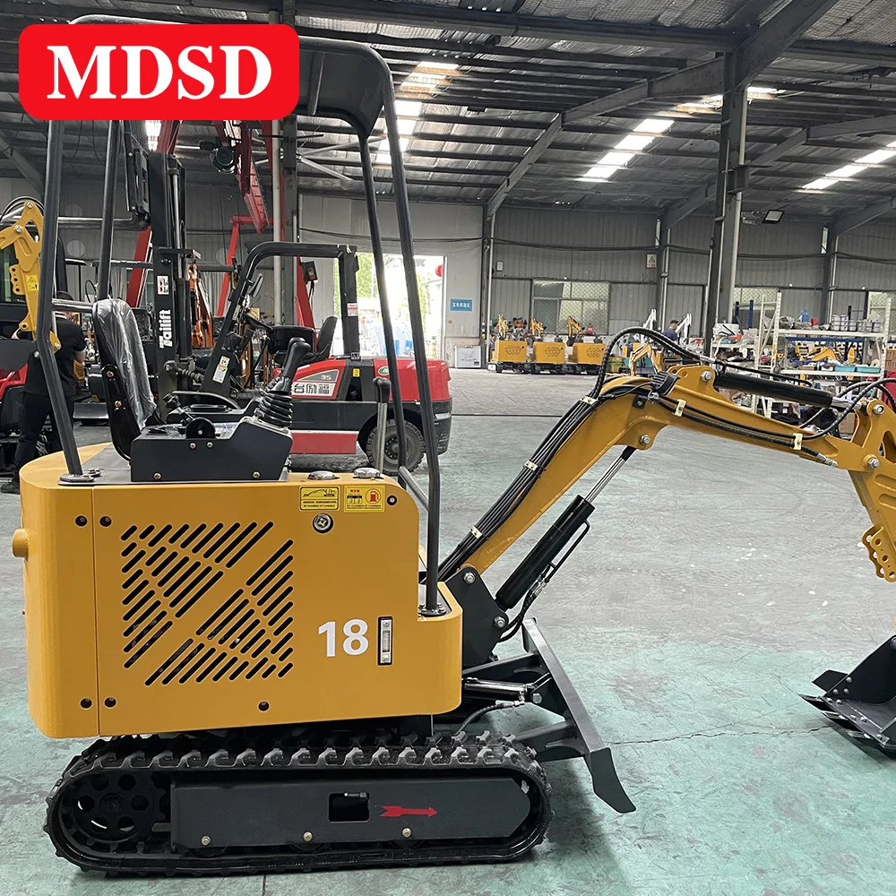 Free Shipping 0.8-2 Ton Mini Excavator With Diesel Engine Hydraulic System Ldeal For Landscaping & Construction Projects