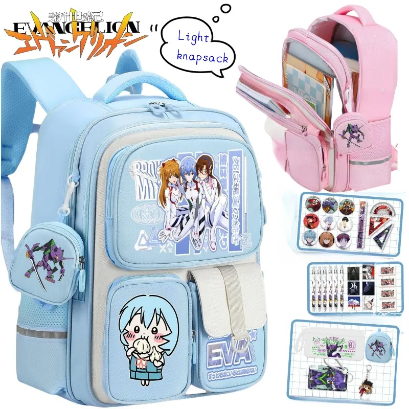 

NEON GENESIS EVANGELION Ayanami Rei Аниме Периферийные устройства Высококачественный рюкзак Молодежный рюкзак для защиты позвоночника Сумка для хранения