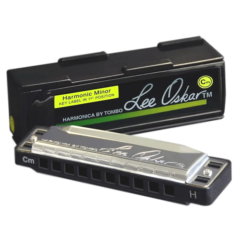 Tombo 1910 Diatonic Harmonica Harmonic Minor Lee Oskar 10 Holes Blues Harp Mouth Organ Armonica Professional Musical Instruments