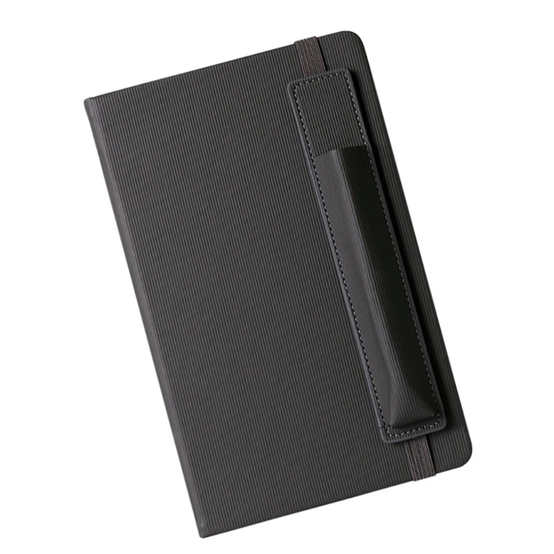 E9LB Маленький дорожный журнал с держателем для ручек на резинках для женщин и мужчин, пишущих