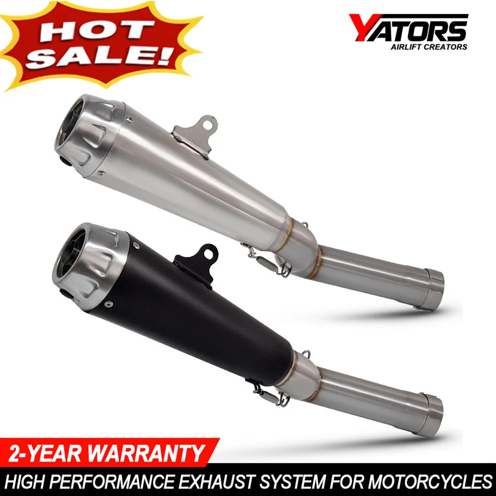 Motorcycle Exhaust System For BMW F900 F900R F900XR 2020-2024 Motorbike Modify Slip On Exhaust Kit Middle Pipe Escape Muffler
