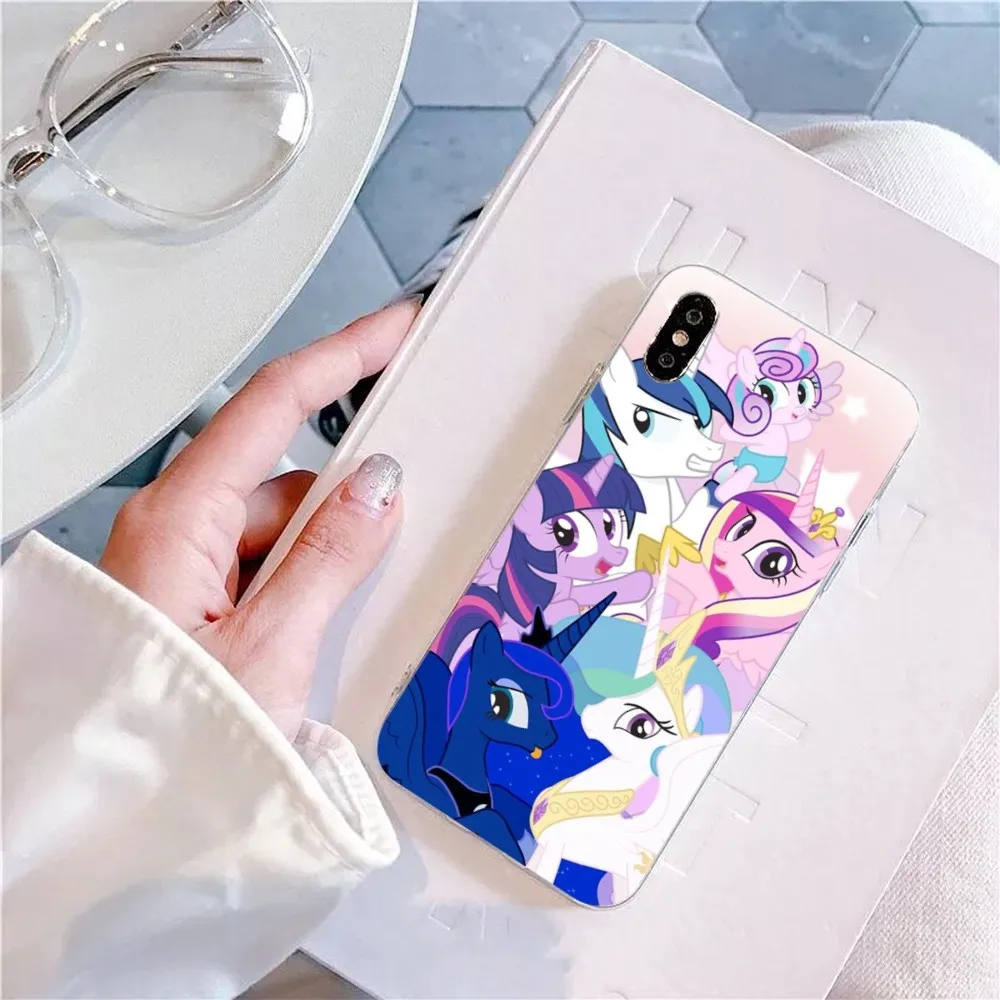 Animation My Little P-Pony Phone Case For IPhone 15 8 7 6 6S Plus X SE 2020 XR XS 14 11 12 13 Mini Pro Max Mobile Case