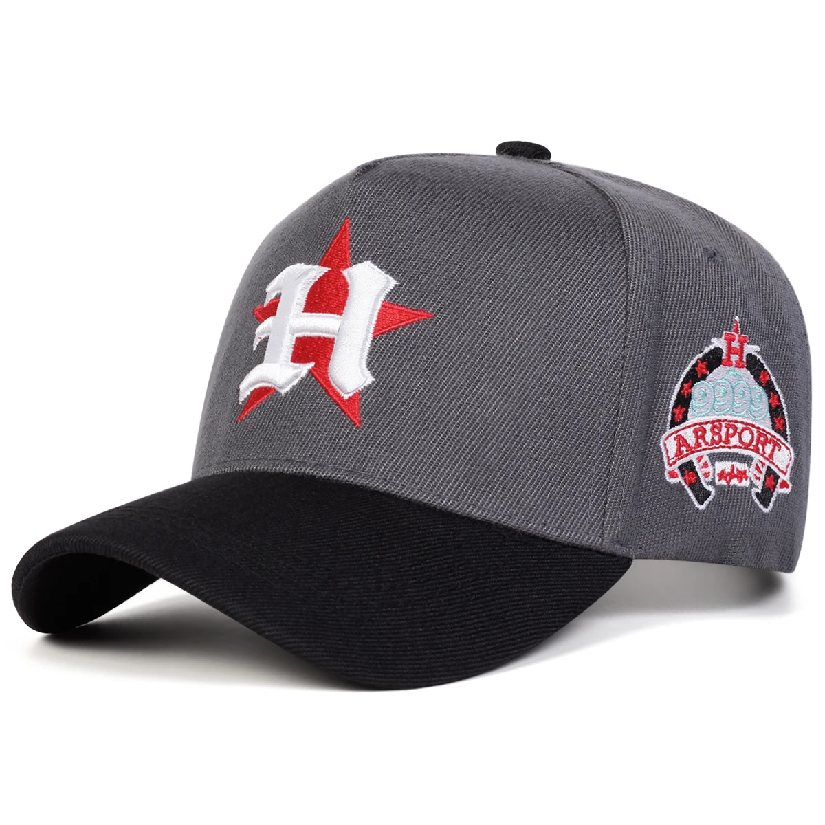 Unisex H Brief Pentagramm Stickerei Baseball Caps Frühling Herbst Outdoor Einstellbare Casual Hüte Sonnenschutz Hut Sport Kappe – Detail 6
