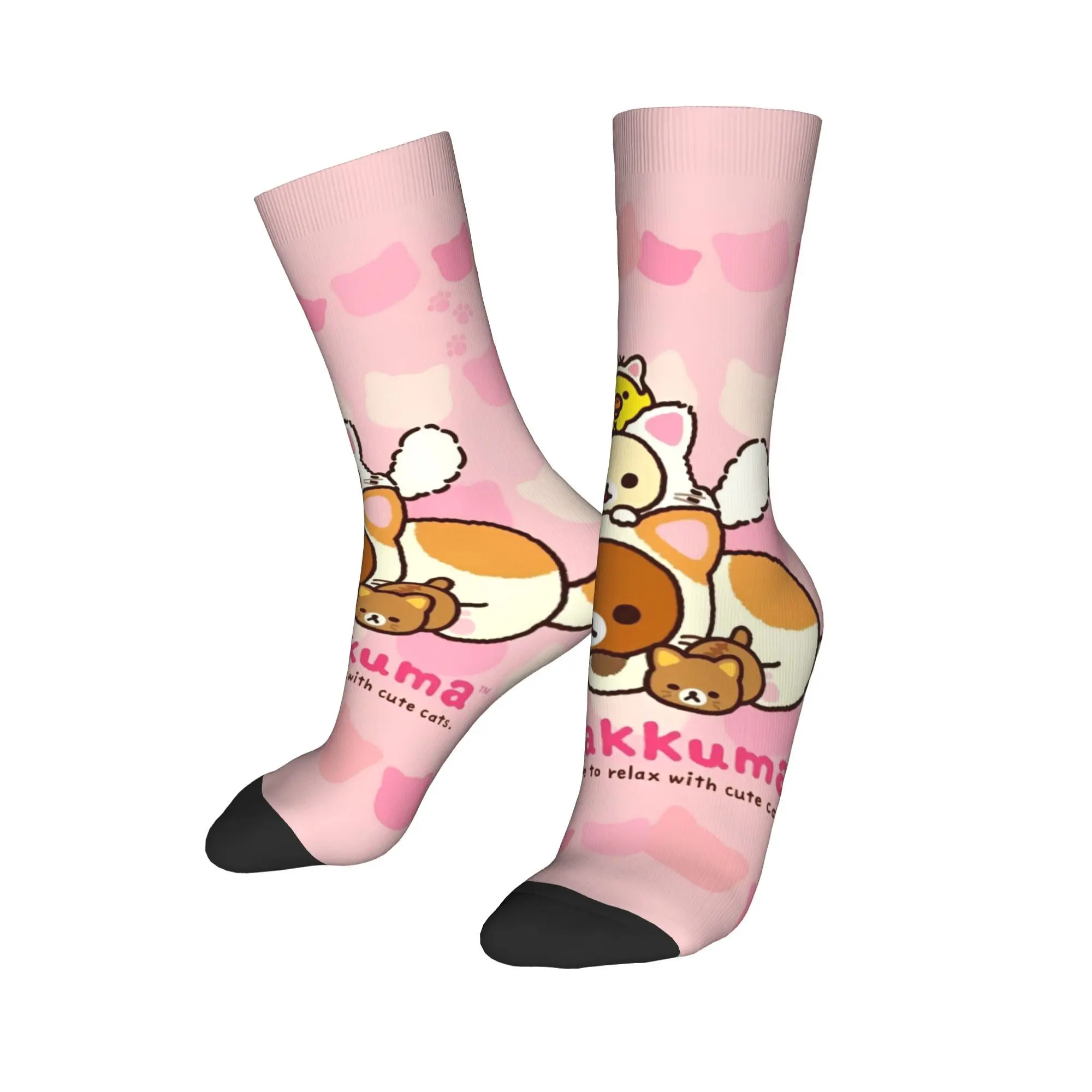 

Rilakkuma Stockings Graphic Casual Socks Winter Anti Skid Socks Men Climbing Comfortable Socks
