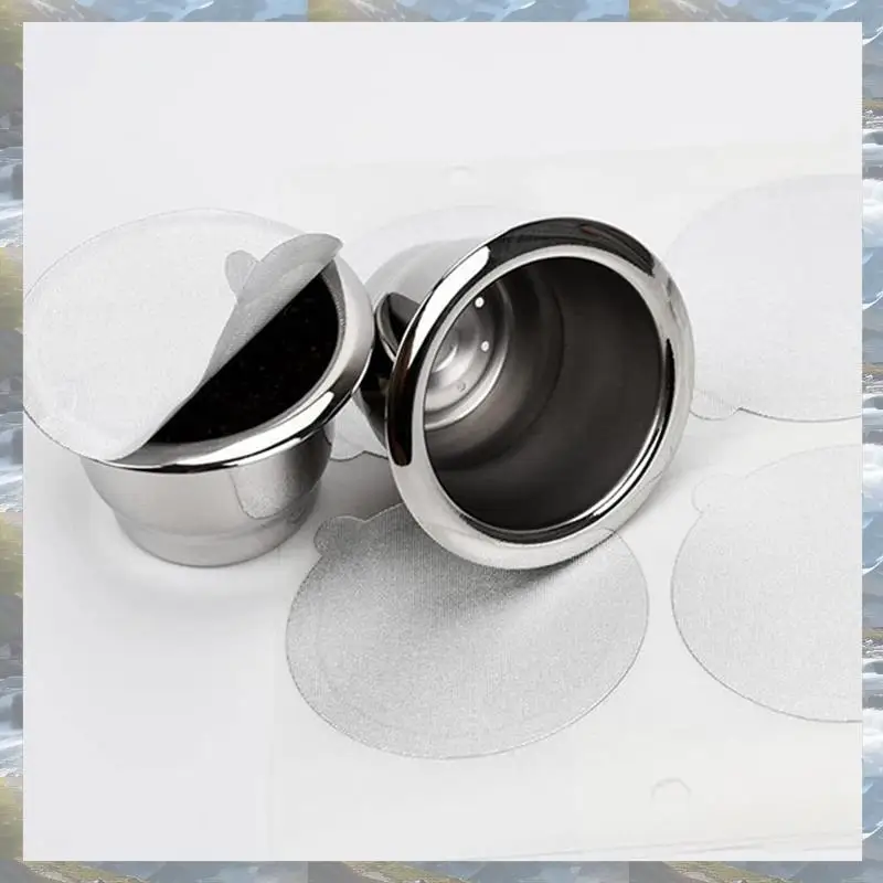 200 قطعة لاصقة الألومنيوم احباط الأغطية الأختام ملصقات لملء المتاح فارغة نسبرسو القهوة جراب قابلة لإعادة الاستخدام غطاء 37 مللي متر