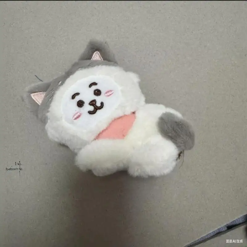 애니메이션 만화 BT21 쿠키 치미 크로스드레싱 봉제인형, 독창적인 새로운 봉제인형 펜던트, 배낭 키체인 펜던트 액세서리