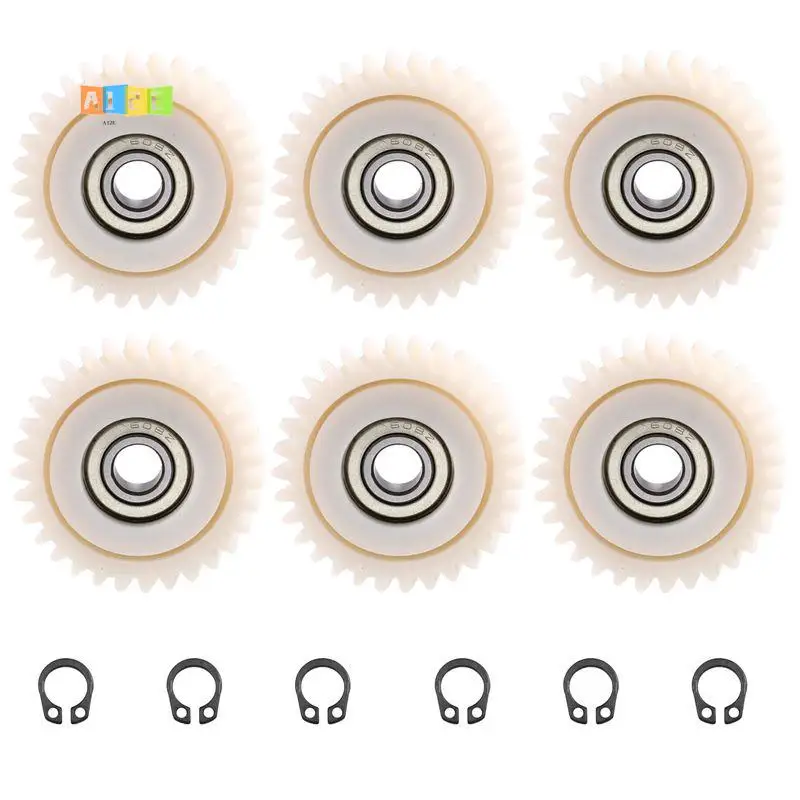 

A12E-6PCS E-Bike Motor Gear Clutch Kit 31T For-Helical Gear Hub Motor Planetary Gear 608 Bearing Cycling Accessory