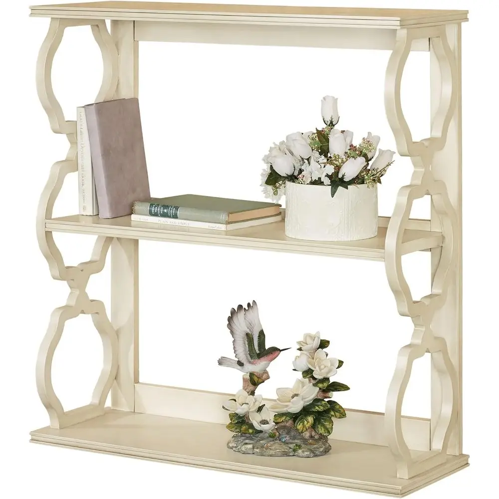 

Whitewash Wooden Storage Shelf, 32x32 Inches, Suitable for Home Decor, Ideal for Bedrooms, Bathrooms, and Kitchens