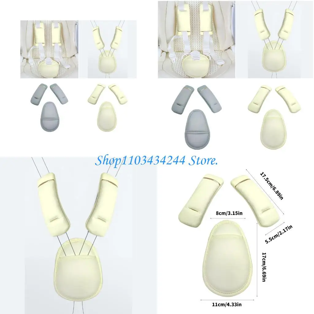 

Премиум 3 шт., набор подушек для детских дорожных колясок, эргономичный дизайн для повышенного комфорта и безопасности