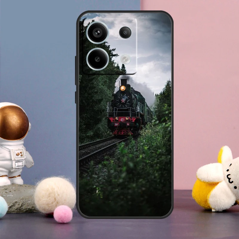  Train Rail Sunlight Case For Xiaomi Redmi Note 13 11 9 10 12 Pro Plus 12S 11S 10S 9S Redmi 12 10C 12C 13C Cover