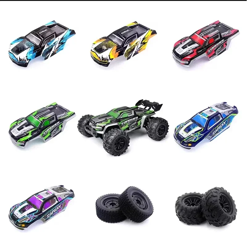 Carcasa de coche con Control remoto, carcasa de carrocería de camiones RC para RC SG 16101PRO 16102PRO RC, piezas de mejora de coche
