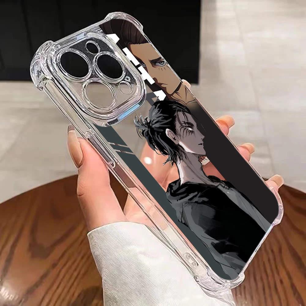 hot Anime New Attack on Titan Phone Case For Xiaomi Redmi 14C 13C 12C K50 K40 Note 13 12 11 10 9S 5G Anti Fall Clear Back Cover