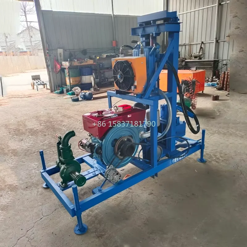 Low Cost 100M Small Portable Drilling Rig Machine Multifunctional Water Well Drilling Rig Construction Mini Drill Rig for Turkey