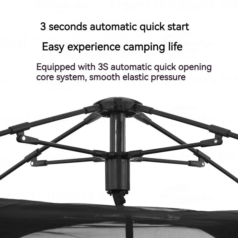 Nature hike Blackdog Camping automatisches Zelt 3 ~ 4 Personen One-Touch-Zelt für Outdoor-Reisen Picknick Strand 150d wasserdicht 2000mm