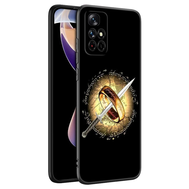 The L-Lord of the R-Rings Black Silicone Phone Case For Xiaomi Redmi Note 9 10 11 12 13 Pro Plus 11S 4G 11T 5G 9S 10S 12S