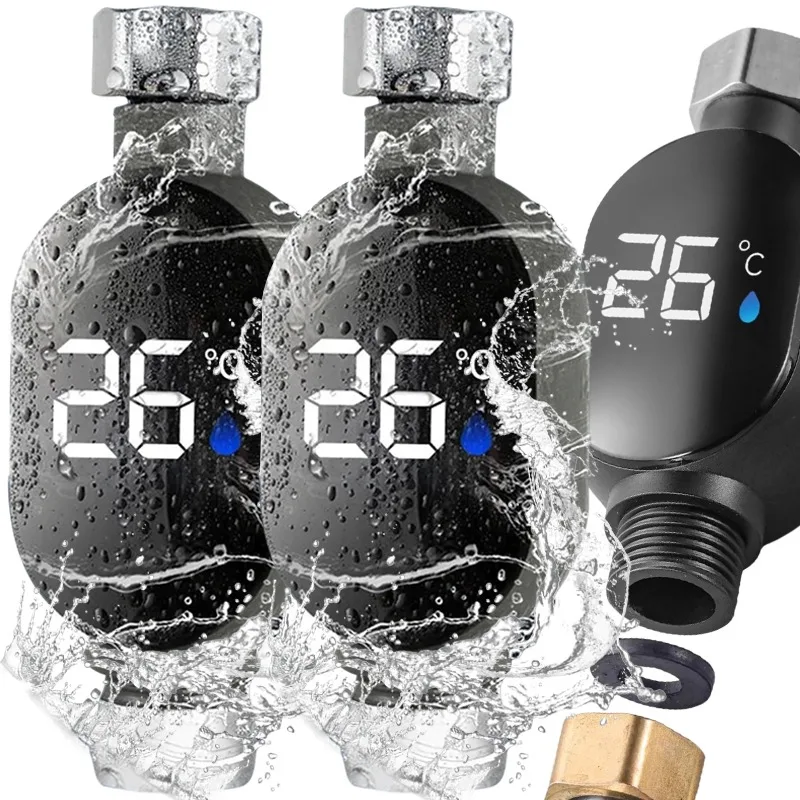Medidor de temperatura del grifo, impermeable, inteligente, LED, temperatura de la ducha, pantalla Digital, agua de baño de bebé para el hogar, baño y cocina