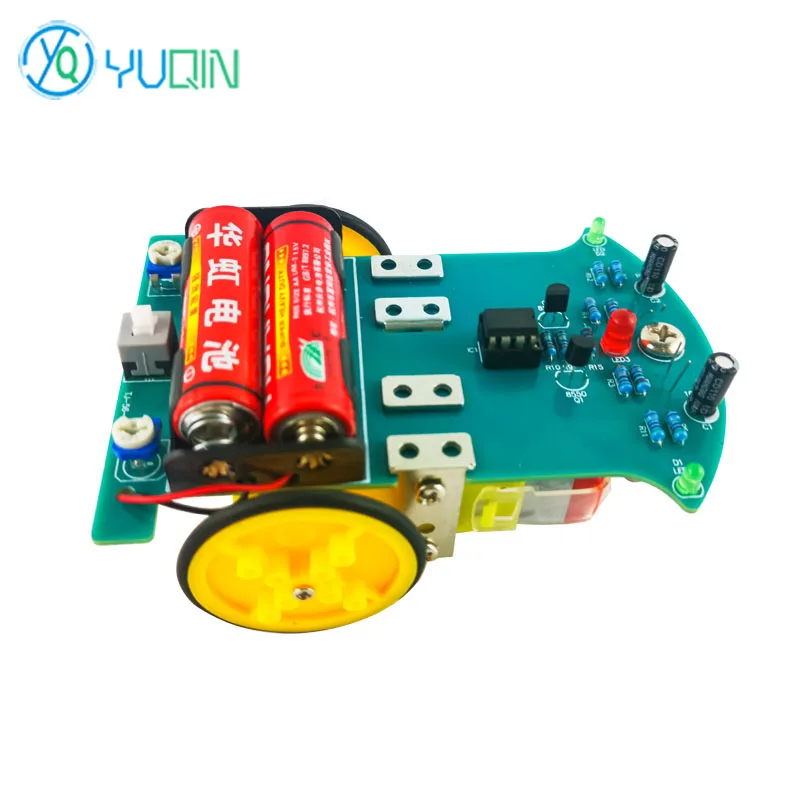 D2-7 Intelligent Tracking Car Kit Schweißroboter DIY elektronische Fertigungsteile