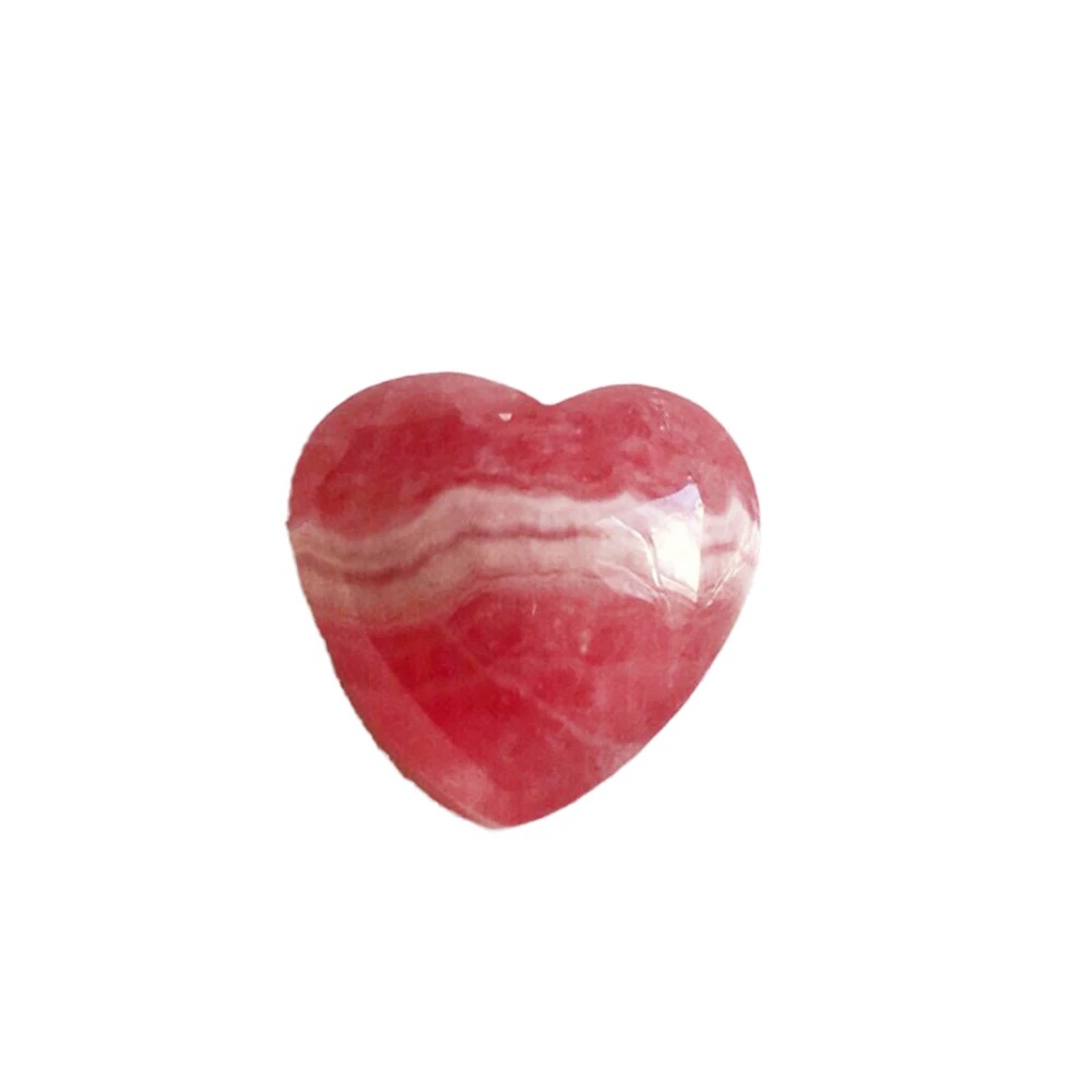 

Natural Rhodochrosite Heart Pendant Quartz Crystal Heart Neckalce Healing Crystal Stone DIY Jewelry Charm Woman Jewelry Gift