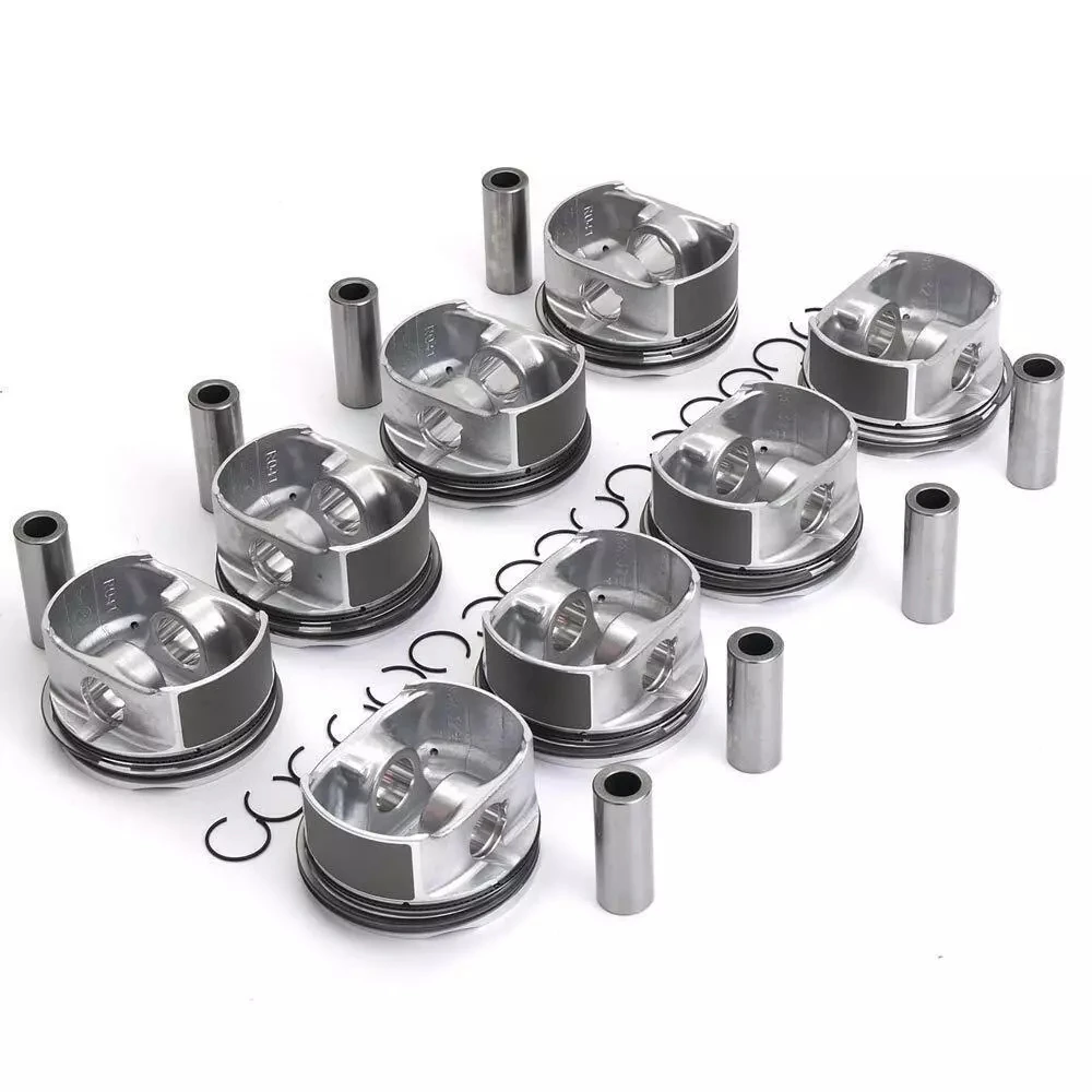 8pcs Pistons Rings Set Φ93mm For Porsche Cayenne Turbo S 955 9PA M48.50 M4850 4.5L V8 Twin Turbo 948 103 031 34  996 103 033 51