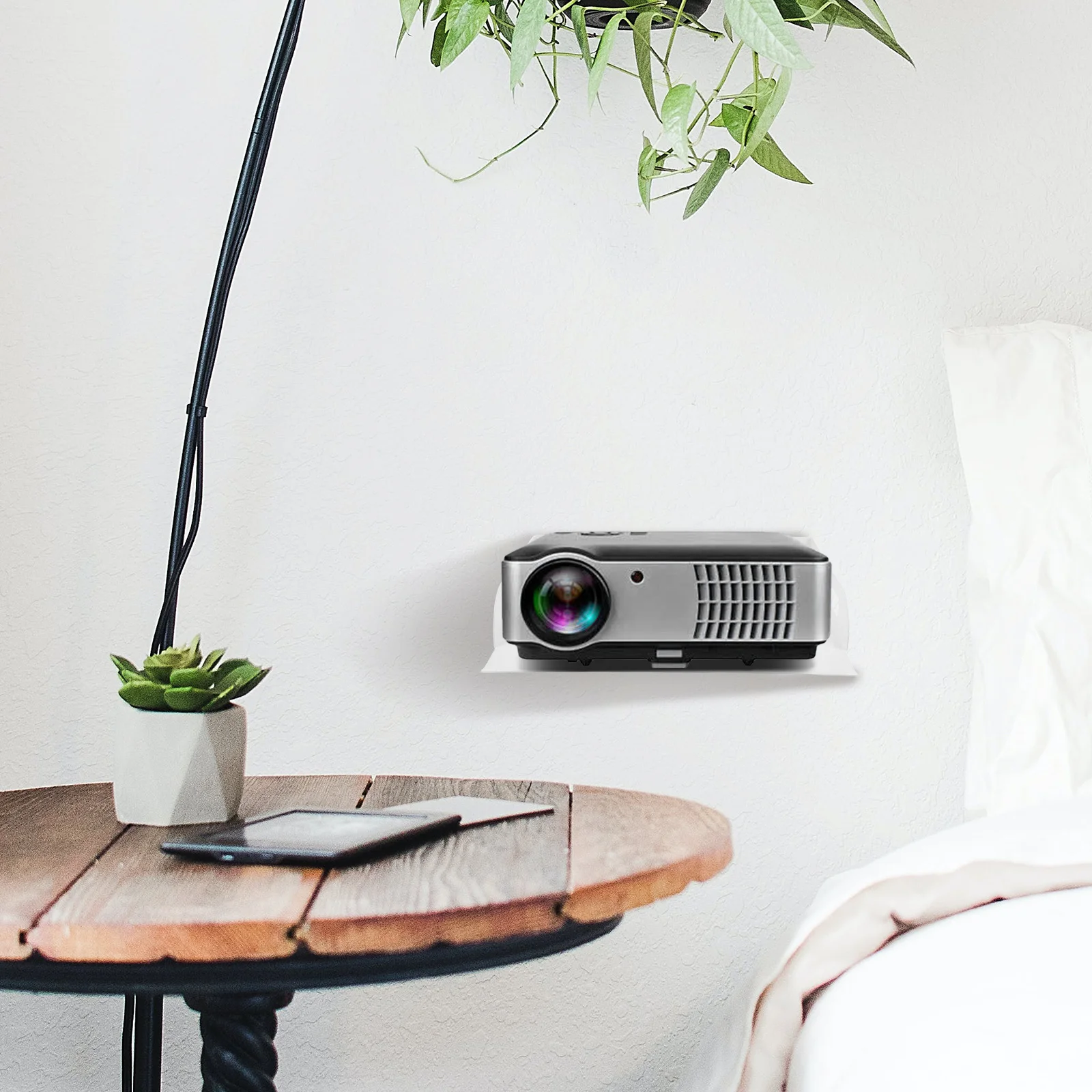 Wandmontage Projector Lade Plank Metalen Beugel Voor Modem Router Camera Universele Kabel Box Houder Kantoor