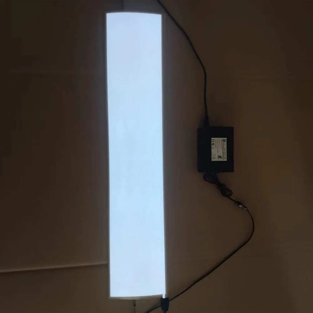 

White Color 60*10cm El Light Sheet El Backlight Panel Lighting Paper Glowing Foil With DC12V Inverter