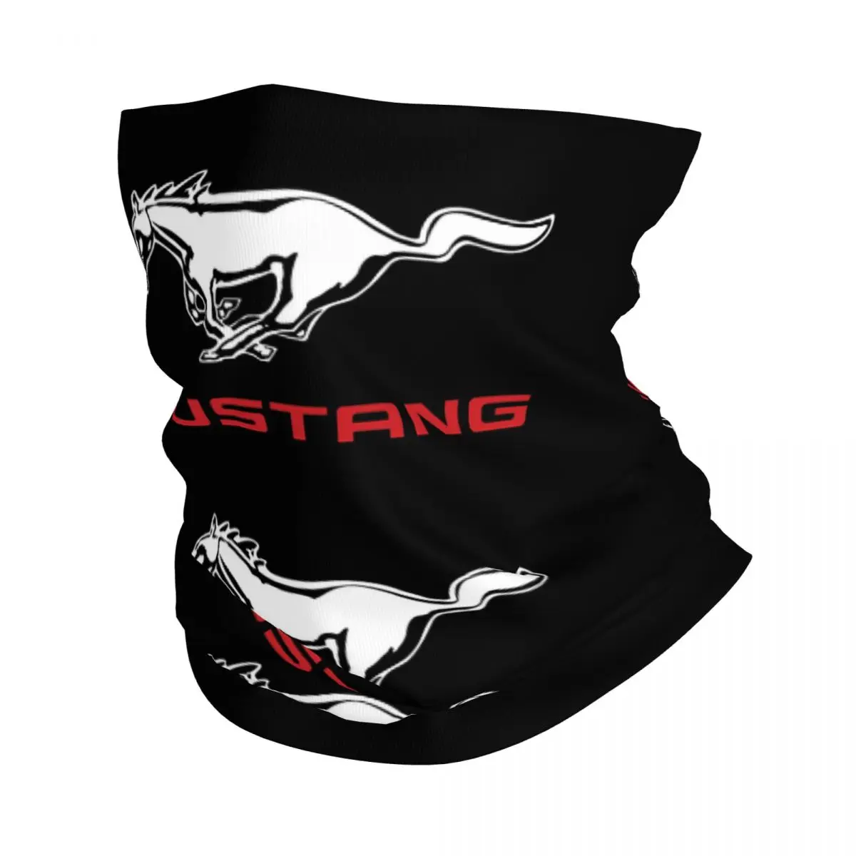 Mustangs 50 Years Bandana Neck Gaiter Printed Super Racing Car Mask Scarf Multifunctional Headwear Hiking Adult Breathable