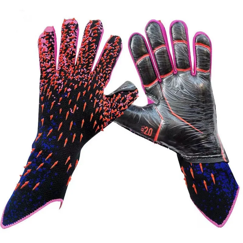 Guantes de portero para niños y adultos, resistentes al desgaste, antideslizantes, en relieve, competición de entrenamiento de portero de fútbol