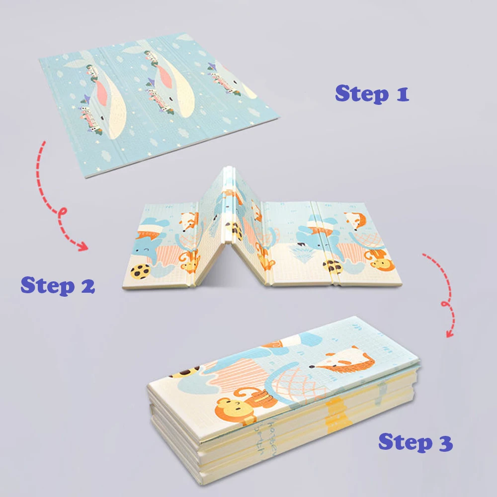 Foldable Baby Play Mat XPE Crawling Mat Puzzle Children\'s Mat Baby Waterproof Folding Blanket Educational Toys For Children