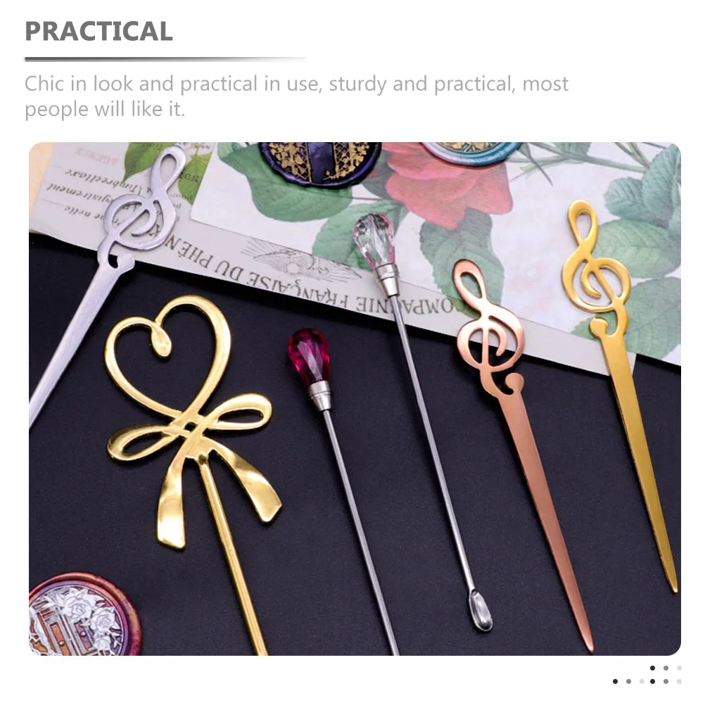 

3pcs Wax Stirring Sticks Stainless Steel Melted Tools Stir Rods Mixing Craft Supplies Practical Design Safe Durable