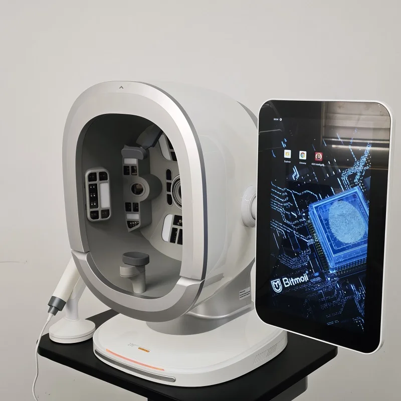 2026 AI Intelligent Skin Tester 36MP 8 Spectrum Facial Skin Analysis Device 3D Bitmoji Skin Scanner High-definition Touchscreen