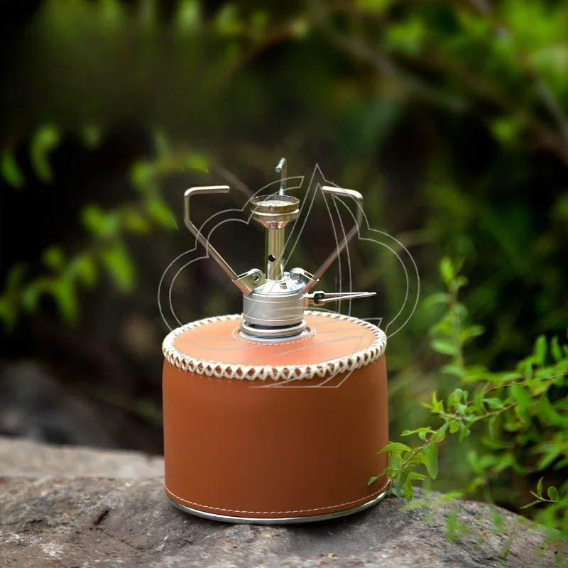 Portable Windproof Folding Gas Stove Three-Burner Design High Fire Power for Camping Tea Cooking
