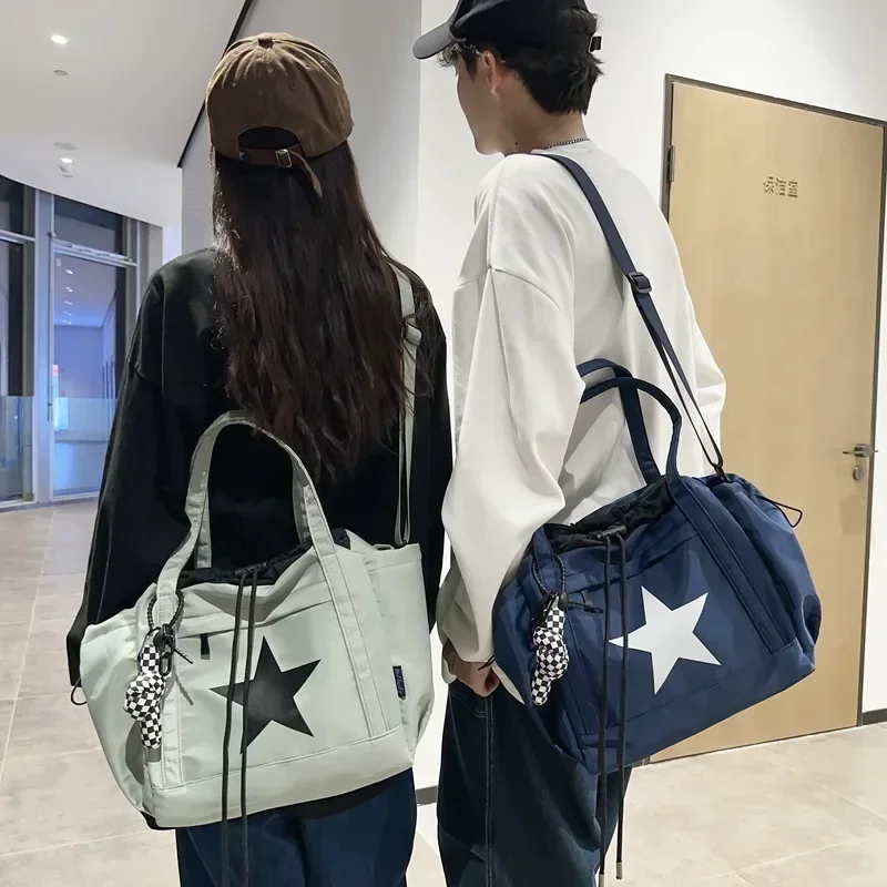 Canvas Crossbody Tote Bags for Women 2023 Nylon Men Student Shoulder Messenger Bag Large Satchel Fashion Bookbag Big Handbags