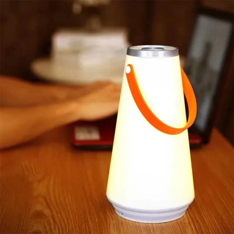 Portable LED Home Night Light Table Lamp USB Rechargeable Touch Switch Outdoor Camping Emergency Lantern