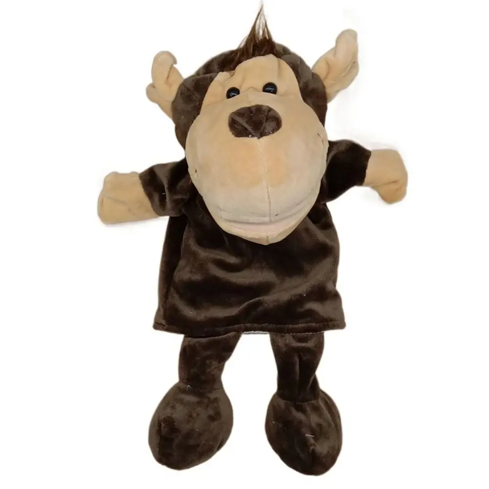 Marioneta de mano de animales de la selva, juguetes tranquilizadores, Educación Temprana, muñeca de mano, León, elefante, cerdo, accesorios interactivos