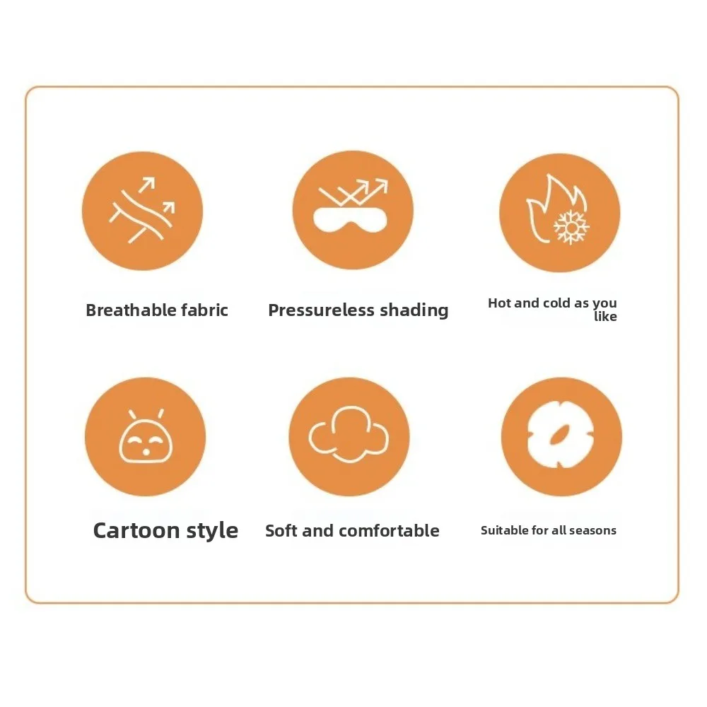Lovely Cartoon Sleep Eye Mask Skin-friendly Breathable Shading 3D Eye Mask Soft Sleep Mask Dream Night