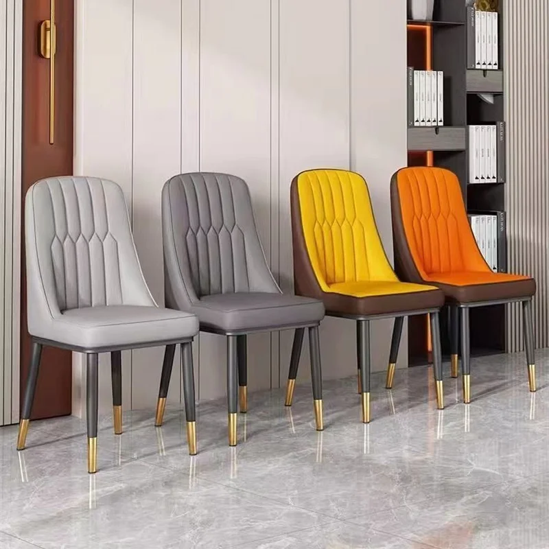 

2023 new chair simple European light luxury dining chair home simple modern restaurant backrest makeup stool