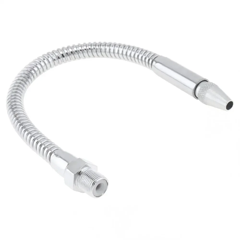 Metal Hose 1/2  3/8 1/4 Inch 400-700mm  Flexible Water Oil Cooling Tube with Round Nozzle for CNC Machine  Milling  Lathe
