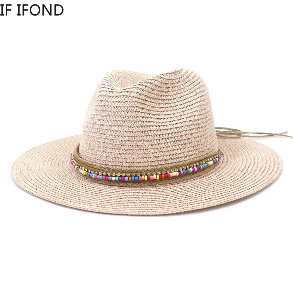 New Summer Boy Girl Kids Straw Hats Outdoor Sun Protection Beach Sun Hats Panama Child Formal Jazz Hat Gorras Para Mujer