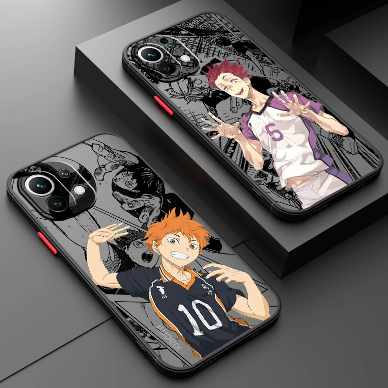 

Haikyu Anime Comics Art Frosted Translucent For Xiaomi Mi 13 12 12T 11T 11 11i 10T 10 9T Pro Lite Ultra 5G Matte Phone Case