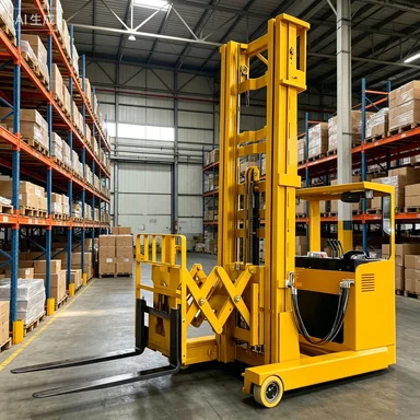 1.5 Ton 2 Ton 48V Battery Double Deep Scissor Electric Reach Truck Forklift High Lift 6m 7m 8m 9m