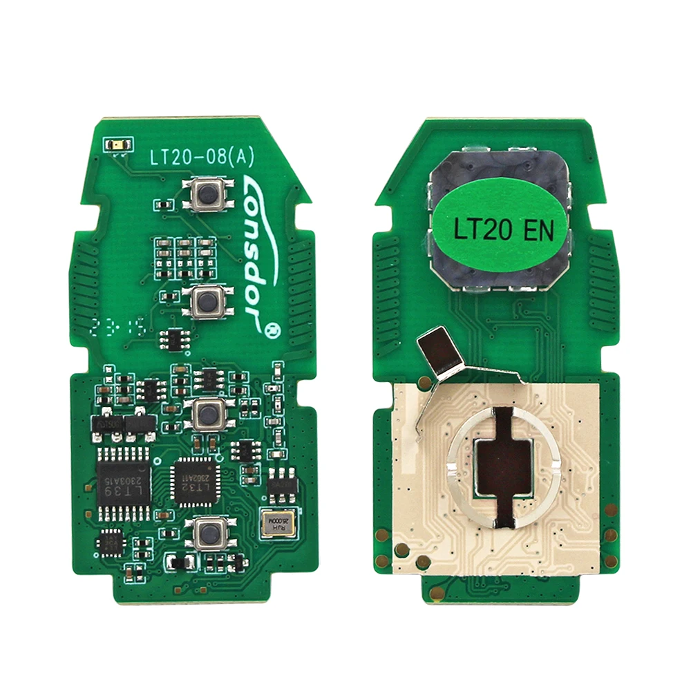 Lonsdor LT20-01 LT20-04 LT20-08 Smart Key PCB 8A+4D Adjustable Frequency For Toyota & Lexus Support K518 & K518ISE & KH100+