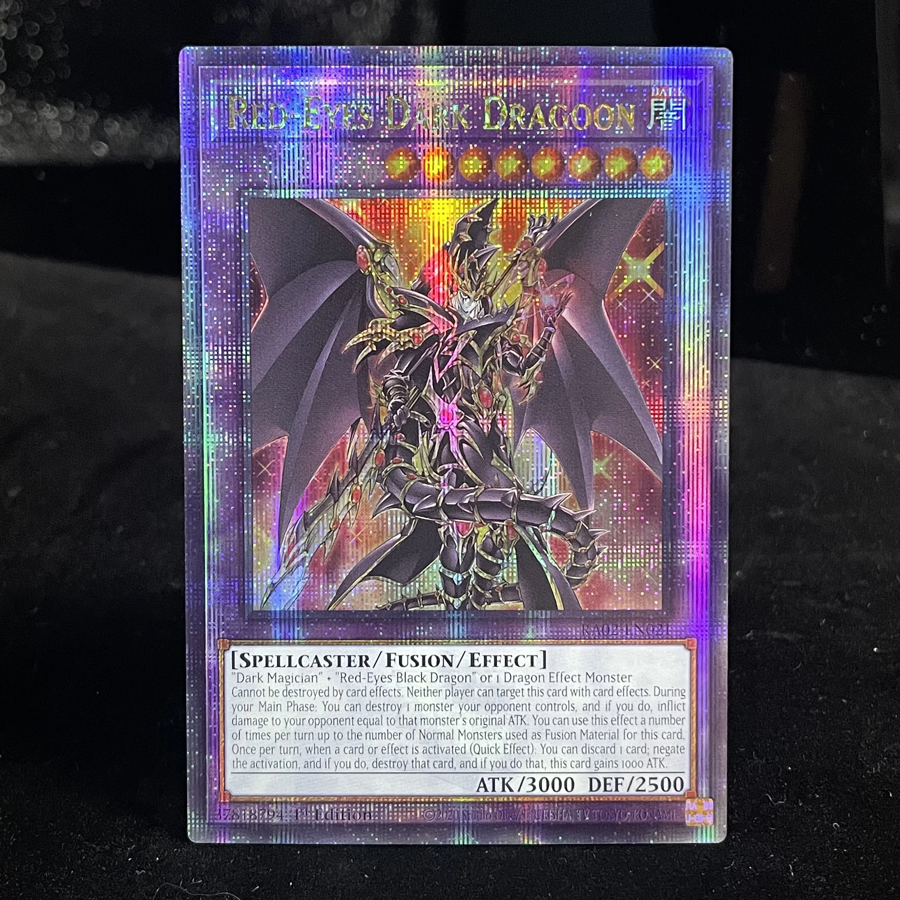 YuGiOh! Super Starslayer TY-PHON - Sky Crisis/Piccolo cavaliere/Occhi rossi Dragoon scuro/Drago bianco alternativo QCR 25th Carte fai da te