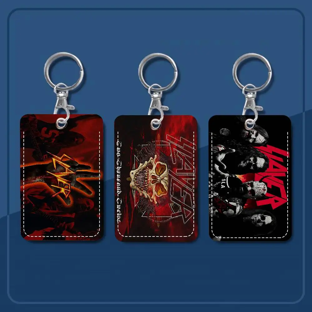 

Slayer Heavy Metal Band Music 1pc INS Creative Cartoon Student Campus Card Holder For Meal Card, Bus Card, Work Card, Etc