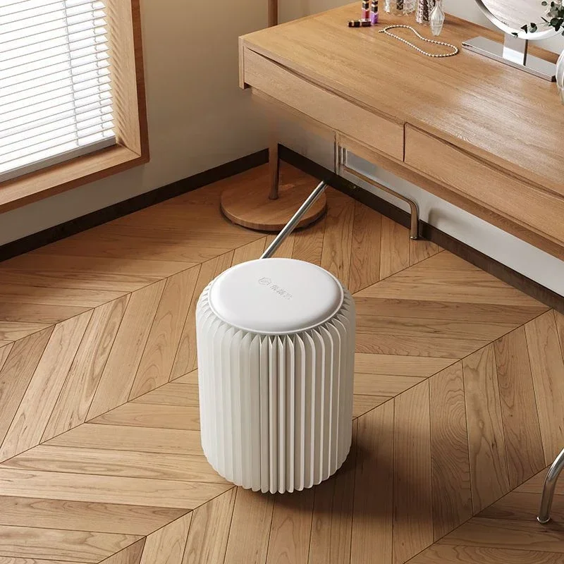 เก้าอี้พับได้แบบพกพาทรงกลมสำหรับห้องนั่งเล่น เก้าอี้กระดาษสำหรับเปลี่ยนรองเท้า ประหยัดพื้นที่ เฟอร์นิเจอร์ประหยัดพื้นที่