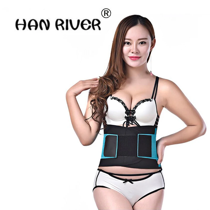 HANRIVER Men and Women Strengthen thermal protection of the blue and black waistband Movement to protect the waist hot selling