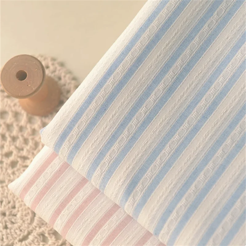 

Pink Blue Linen Cotton Fabric, DIY Handmade Shirt Top Skirt, Doll Clothing Accessories Fabrics