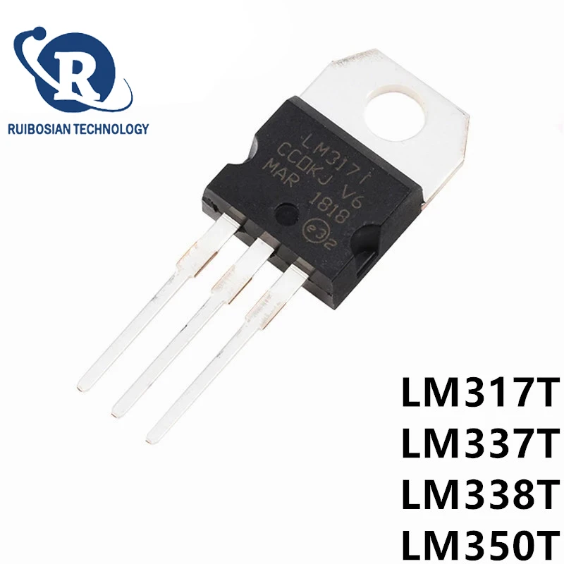 10PCS LM317T TO-220 LM317 TO220 317T IC LM337T LM337 LM338T LM338 LM350T LM350 new and original IC Chipset