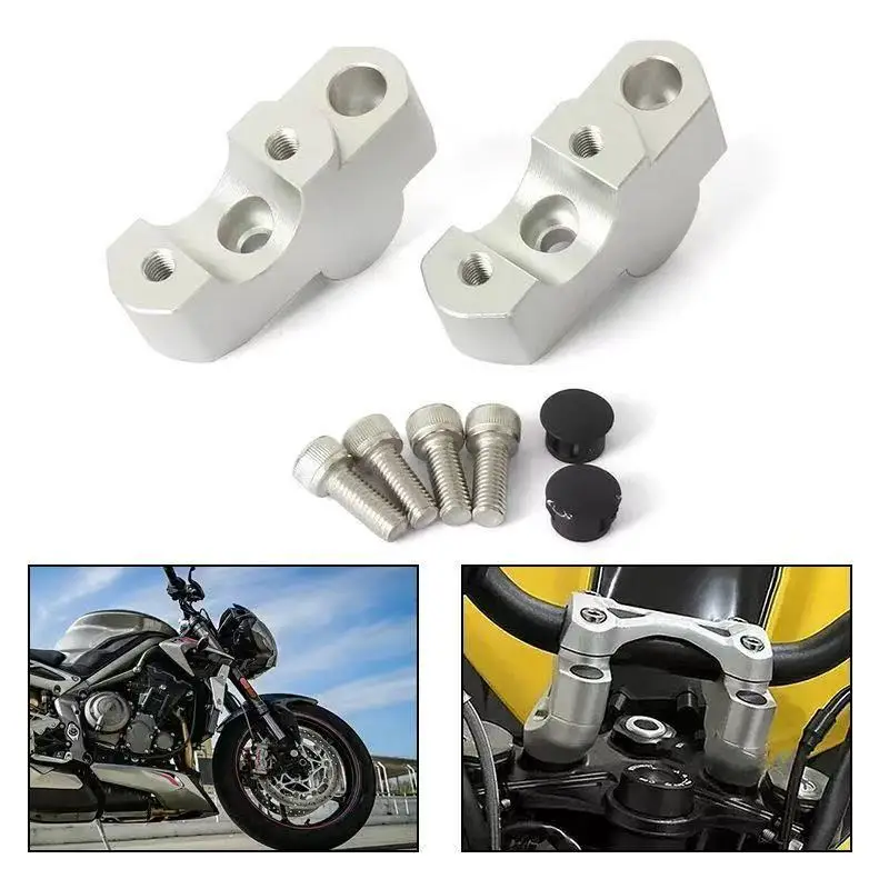 Image of Neu für STREET TRIPLE 765R Street Triple 765RS 765 R RS Motorrad-Zubehör Lenkererhöhungen Montage CNC Aluminium Kit
